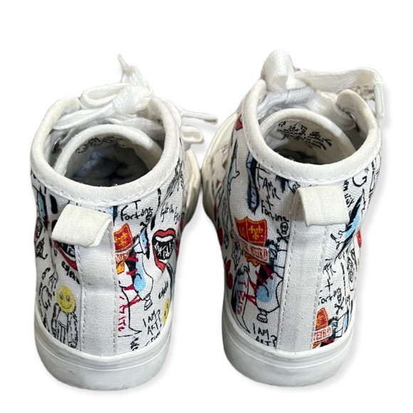 Disney Cruela Canvas Hightop Sneakers - Size 11 - Picture 8 of 9
